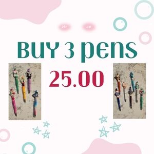 Handcrafted 3 Pen Bundle